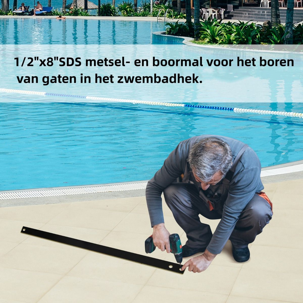 Coast Garden Fence - Clôture de piscine - 360 x 125 cm - Noir