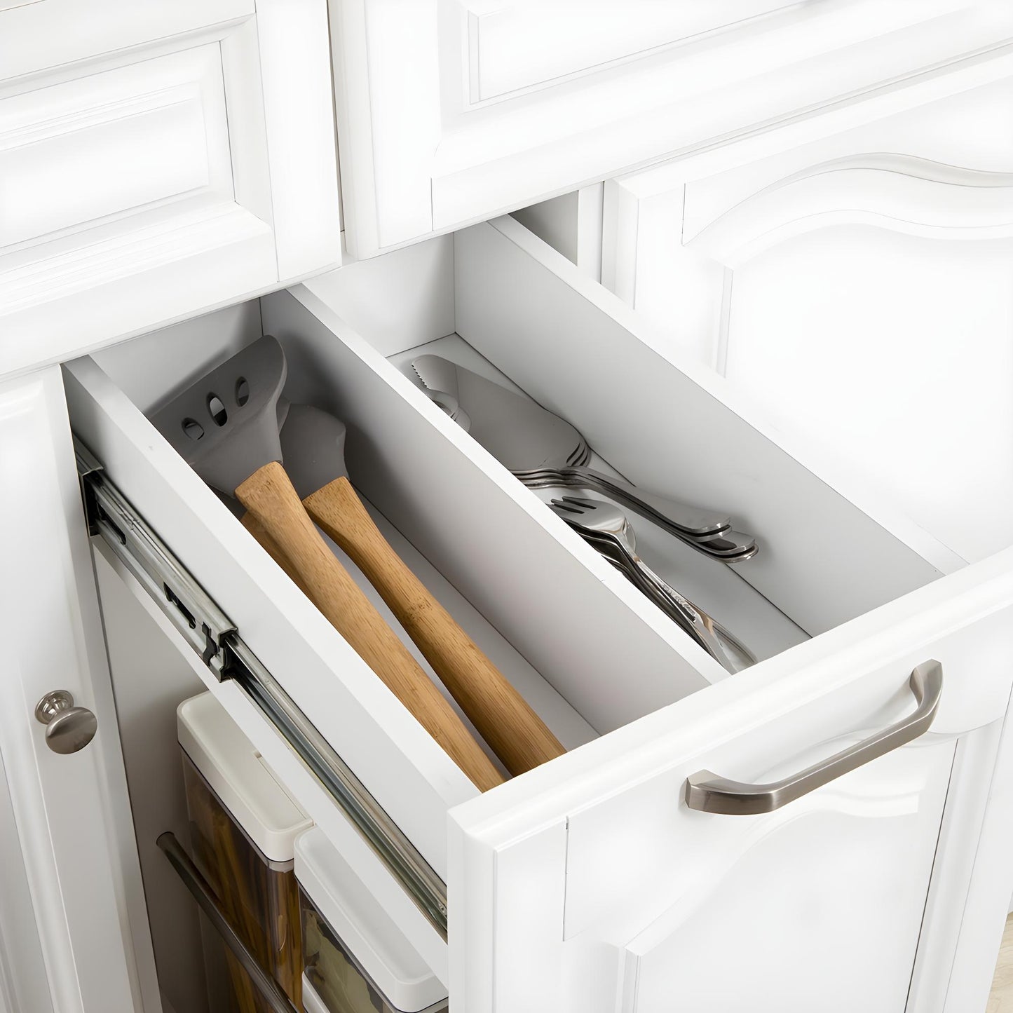 SoBuy Ilot de cuisine avec 2 tiroirs 3 armoires