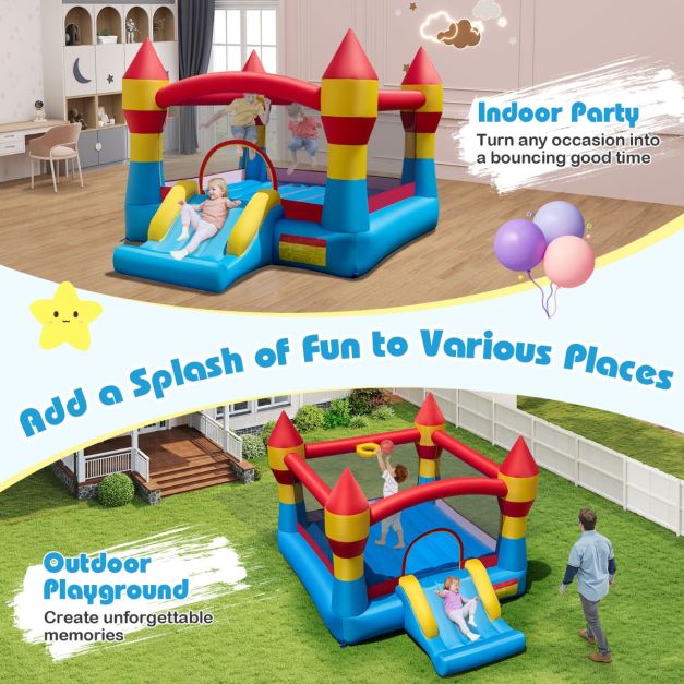 Coast Bouncy Castle 3-in-1 - Gonflable - Toboggan - Soufflerie 550 W