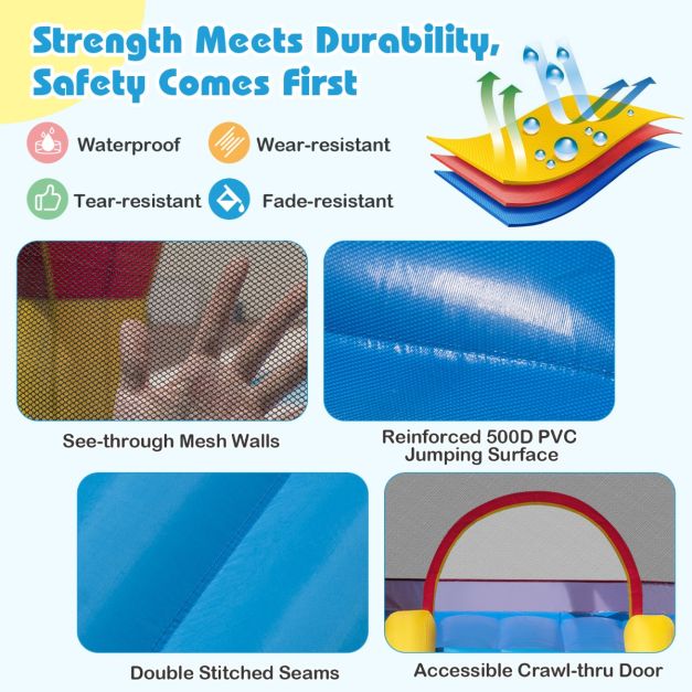Coast Bouncy Castle 3-in-1 - Gonflable - Toboggan - Soufflerie 550 W