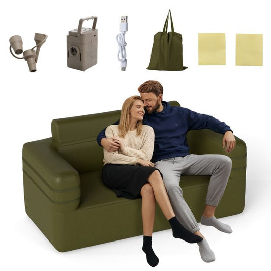 Coast Outdoor Bench - Gonflable - Portable - Multifonctionnel - 176 x 84 x 81 cm - Vert
