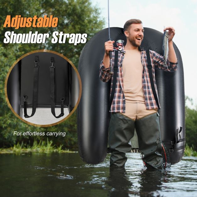 Bateau de pêche gonflable Coast - Max. 150 kg - Camouflage - PVC - 146x109x44 cm