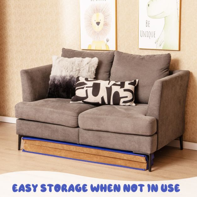 Poutre d'équilibre Coast - Pliable - Mousse EVA & EPE - Max 73Kg - 240 x 15 x 6.5cm - Bleu