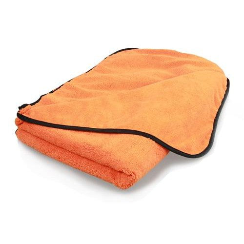 Chiffon de séchage en microfibre Orange Orangutan de Chemical Guys - Orange/Noir - 91x63 cm