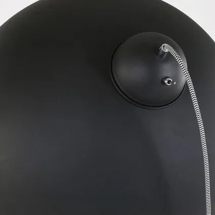 Lampadaire Sunflower - 1 lumière - orientable et pivotant - E27 - hauteur 163 cm - design tendance - séjour / chambre - or / noir