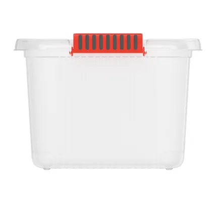 Keter Kis K Latch Storage Box - 43 L - 6 pièces - empilable et emboîtable - transparent - plastique