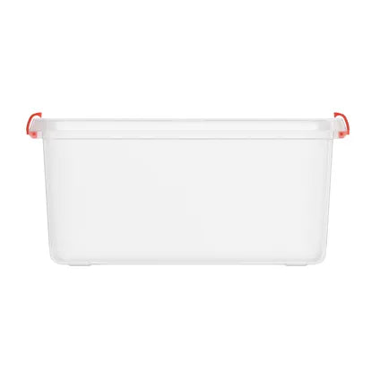 Keter Kis K Latch Storage Box - 43 L - 6 pièces - empilable et emboîtable - transparent - plastique
