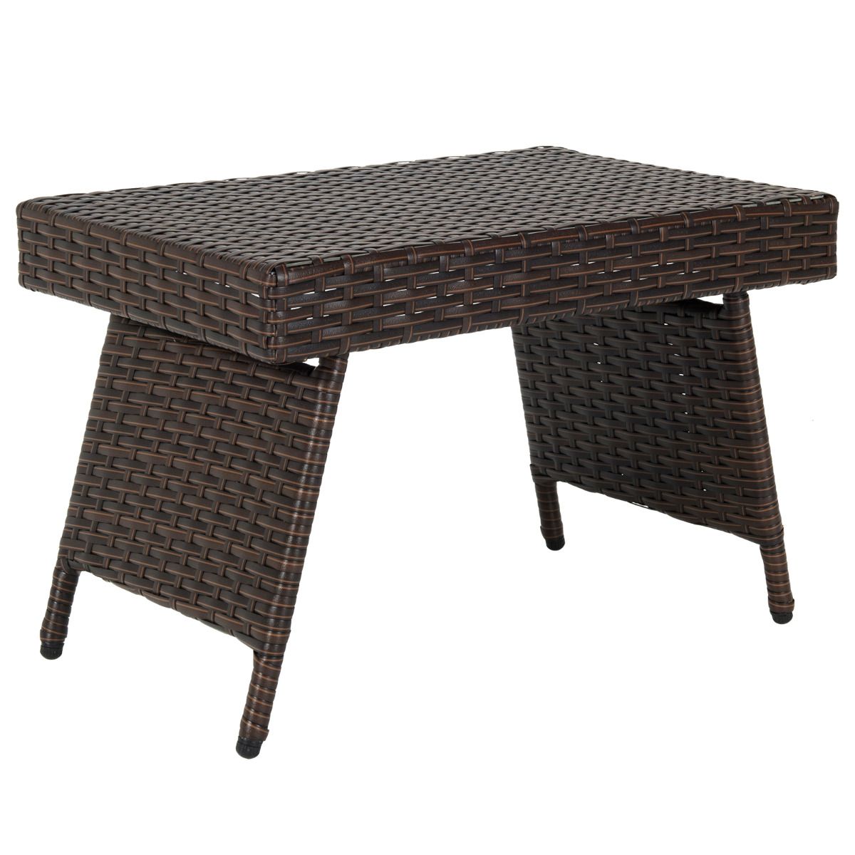 Table basse d'extérieur Coast - Pliable - 60 x 40 x 40 cm - Marron