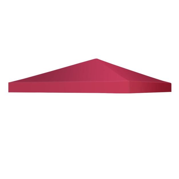 Coast Toit de remplacement pour pavillon - 3 x 3 m avec velcro - rouge bourgogne