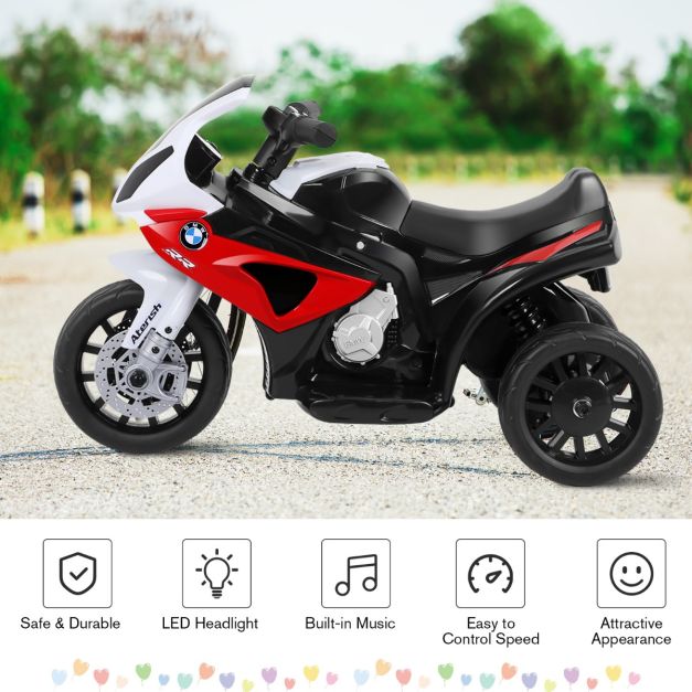 Moto enfant Coast - PP - 6V - Musique incluse - 66x37x44cm - Rouge