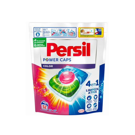 Persil 4-in-1 Colour Power Caps 52 pièces - pour un détachage puissant du linge de couleur