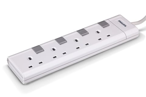 Philips Socket 230V 4 way CHP3140WB/05 - Prise à 3 broches