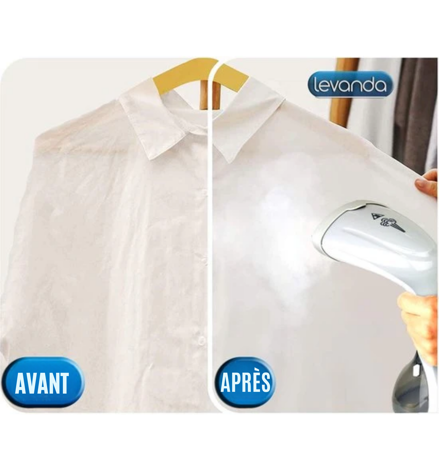 Défroisseur Vapeur - Levanda - Séchage Manuel - 20 g/min - 1300 W - Blanc