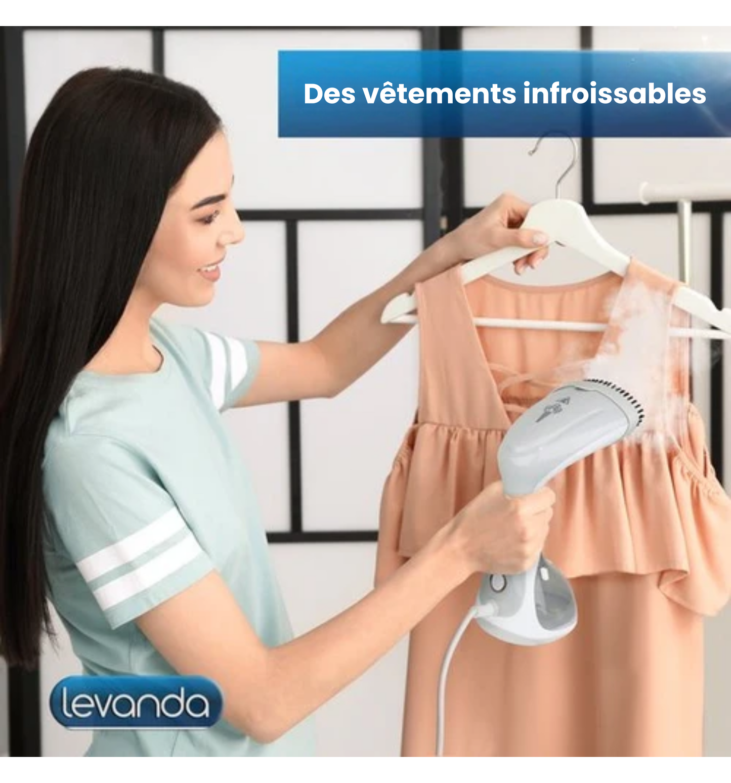 Défroisseur Vapeur - Levanda - Séchage Manuel - 20 g/min - 1300 W - Blanc