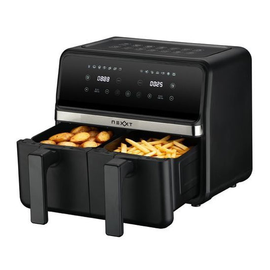 Nexxt Dual Basket Airfryer - 8L 2x 4L - Noir