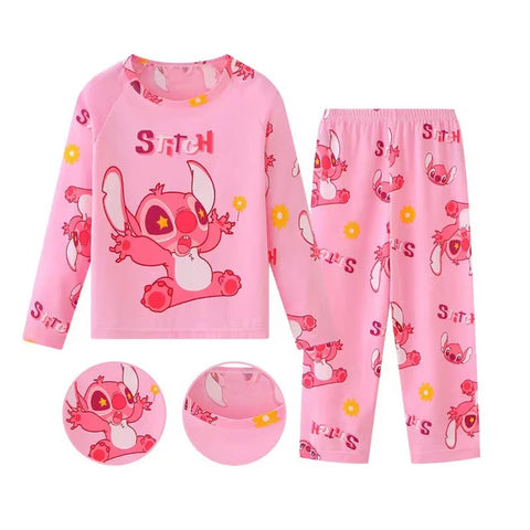 Pyjama Rose Stitch - Pyjama en coton pour enfant (Taille 1/2 an - 90 cm)