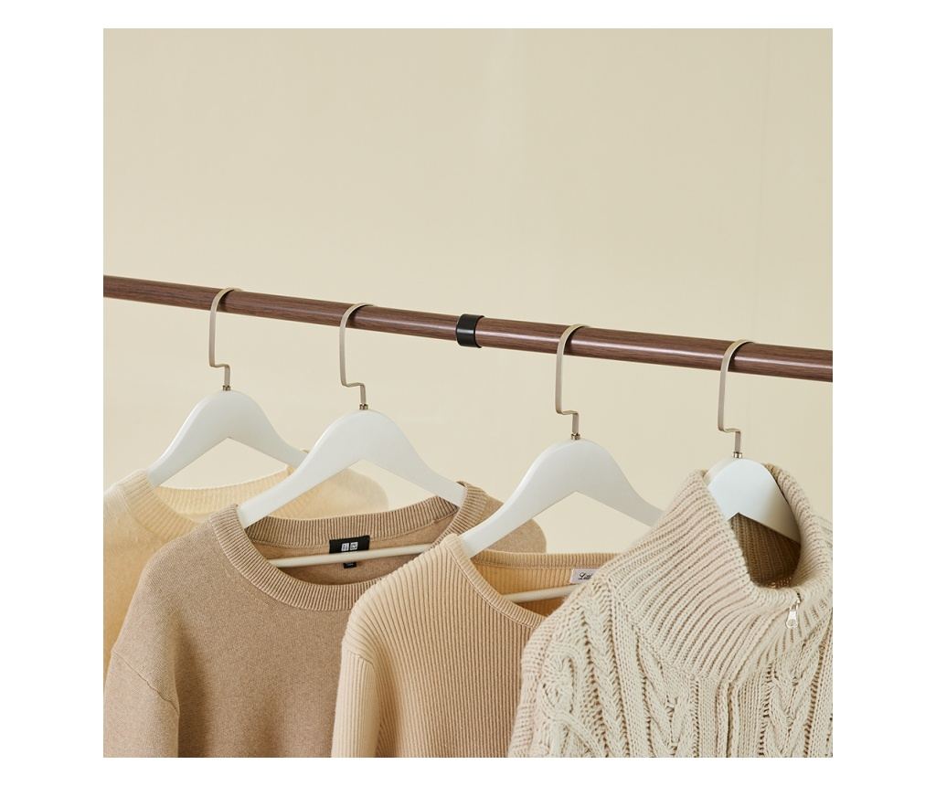 SoBuy Porte-manteau sur pied avec 2 étagères - réglable - sur pied - marron