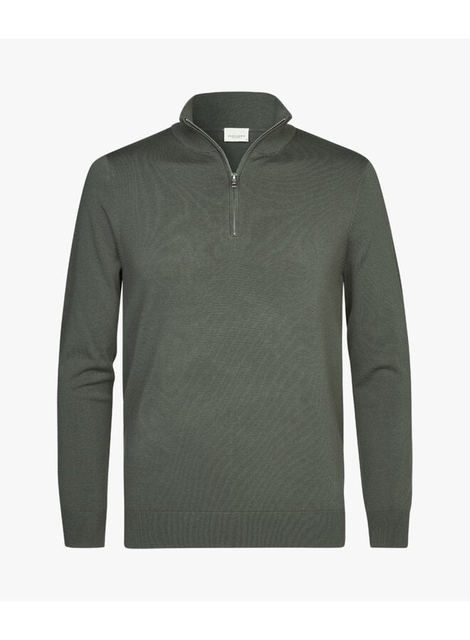 Profuomo Pullover Half Zip Dark Green - taille M