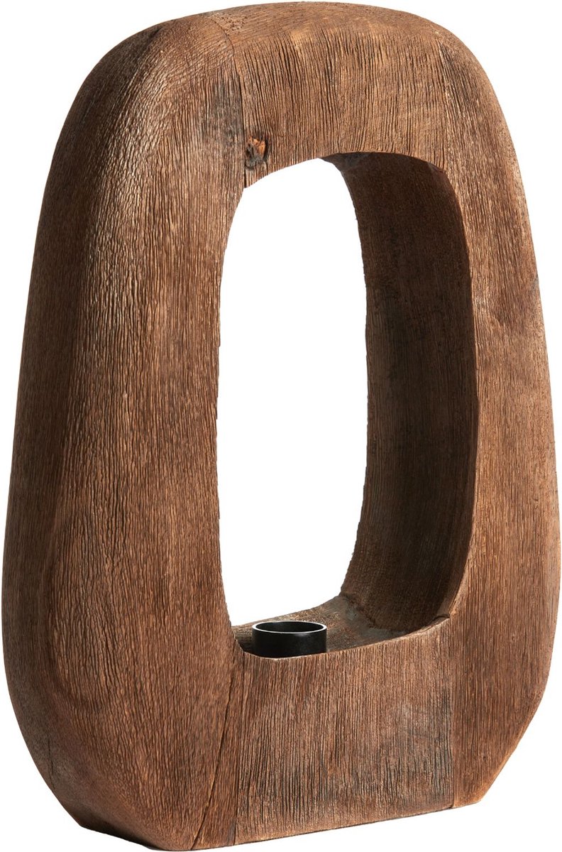 Light & Living Lampe à poser Kelafó 33x10x40 cm - Bois brun chocolat - Design chaud et naturel