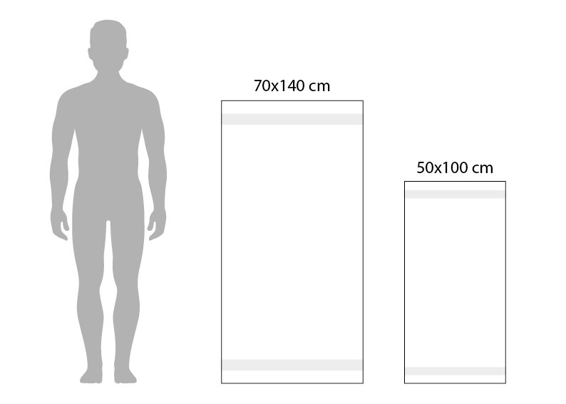Ensemble de linge de bain DoubleDry - 30 pièces - 500 g/m² - Taupe