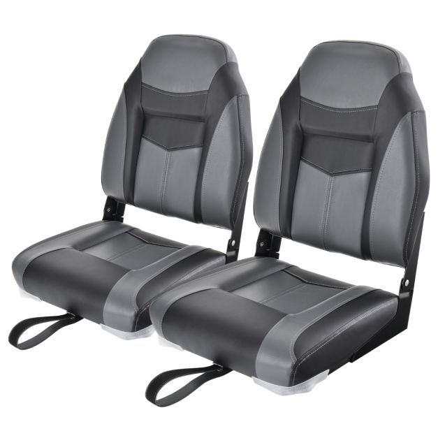 Coast Boat Chair - Pliable - Cuir PVC - 42 x 50 x 51 cm - Noir
