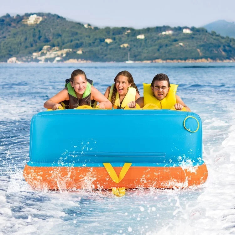 Bouée de remorquage Coast - 3Person - Gonflable - Points de remorquage - 300kg - 193x189x82cm - Multicolore
