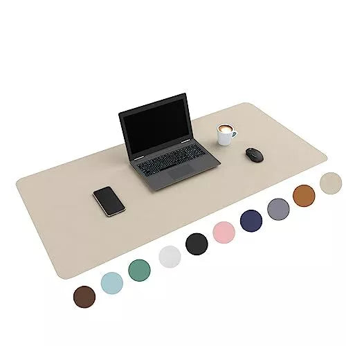 Sous main - Wurk - Tapis de bureau - Tapis de souris - 120 x 60cm - Beige