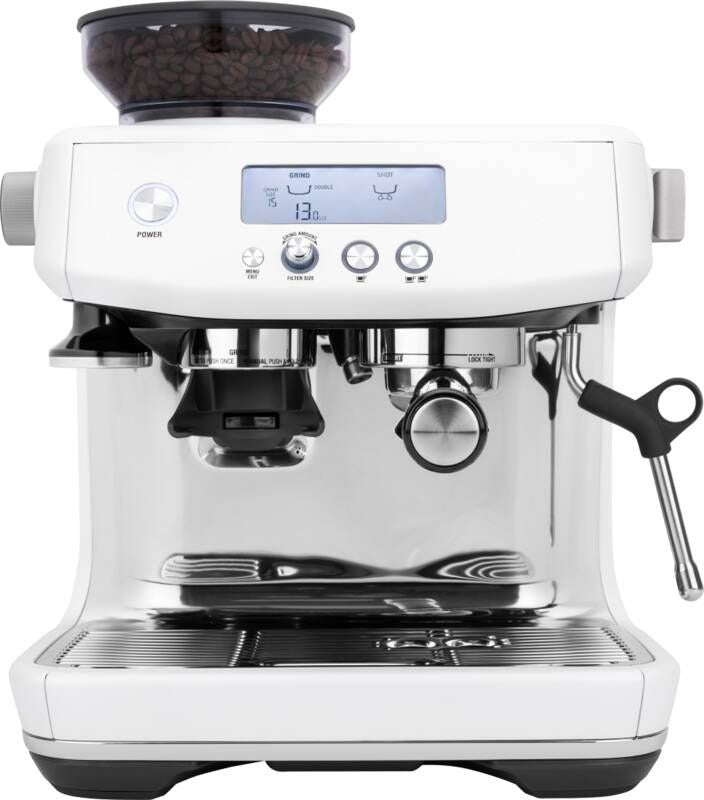 Sage The Barista Pro SES878 - Machine à espresso avec moulin à café - sel de mer acier inoxydable