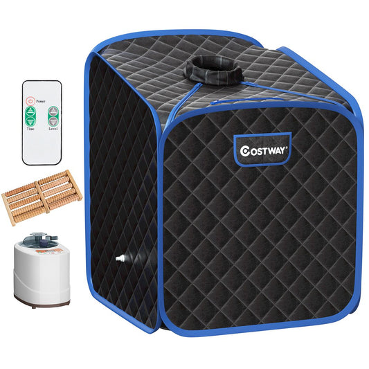 Coast Sauna portable avec chaise - 9 niveaux de température - 1 personne - 83 x 84 x 107 cm - Noir