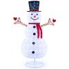 Coast SnowGlow Bonhomme de neige de Noël 184 cm blanc avec lumières LED - 200 lumières