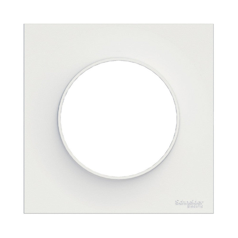 Schneider Electric ODACE Plaque de recouvrement 85x85 mm - 1 position - blanc