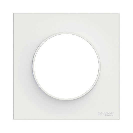 Schneider Electric ODACE Plaque de recouvrement 85x85 mm - 1 position - blanc
