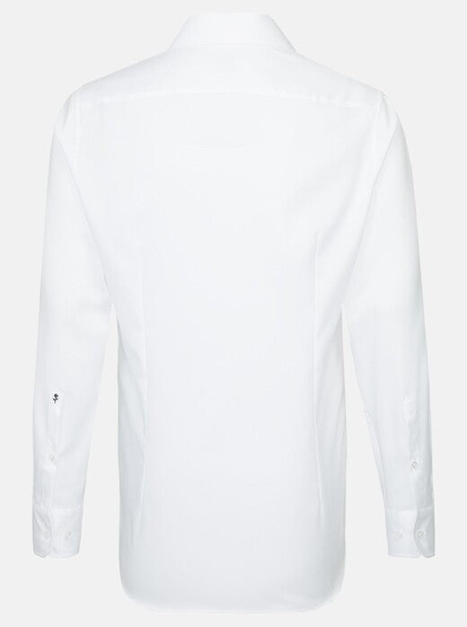 Seidensticker Fine Structure Business Kent Shirt - Blanc - Taille 45