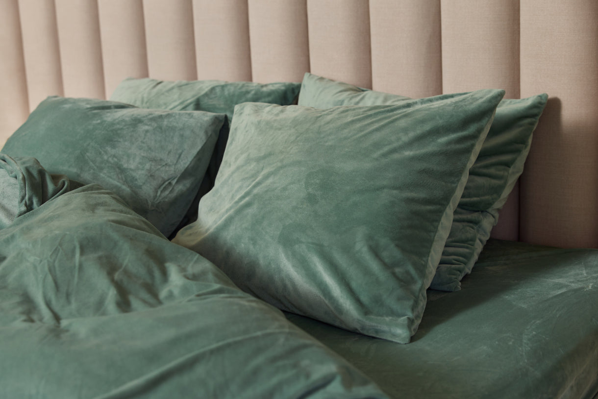 Drap-housse Sjumo Silky Smooth - Forest Green - 180 x 200/210 cm