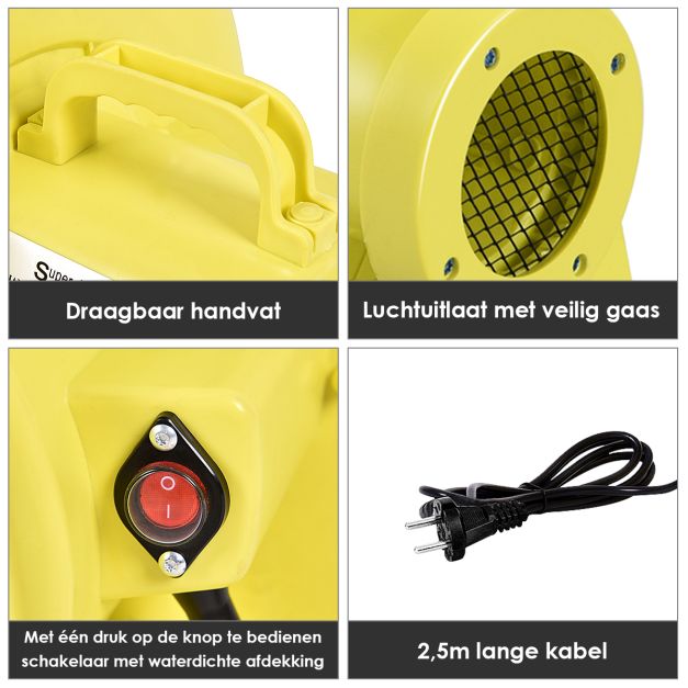 COAST 350W Air Blower Electric Air Pump Commercial Inflatable Bouncy House Air Blower Perfect for Bouncy House Bouncy House