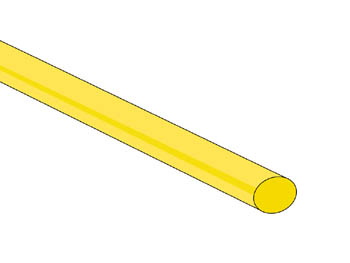 Gaine thermorétractable 4.8Mm - Jaune - 50 St.