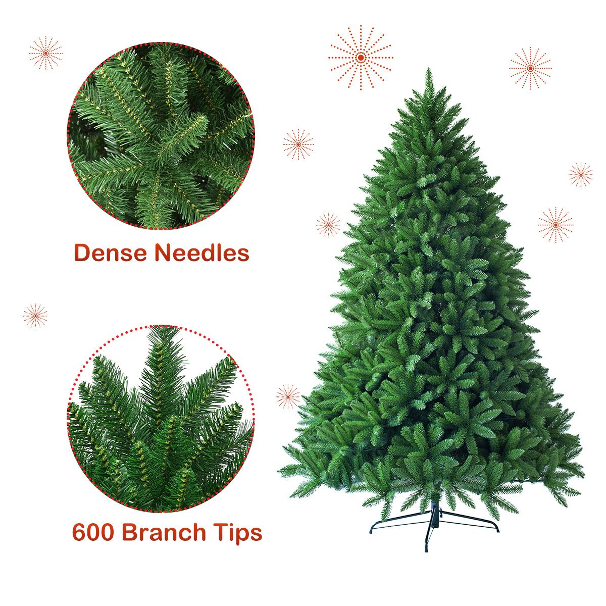 Coast Artificial Christmas Tree With Metal Stand Green - 150 cm