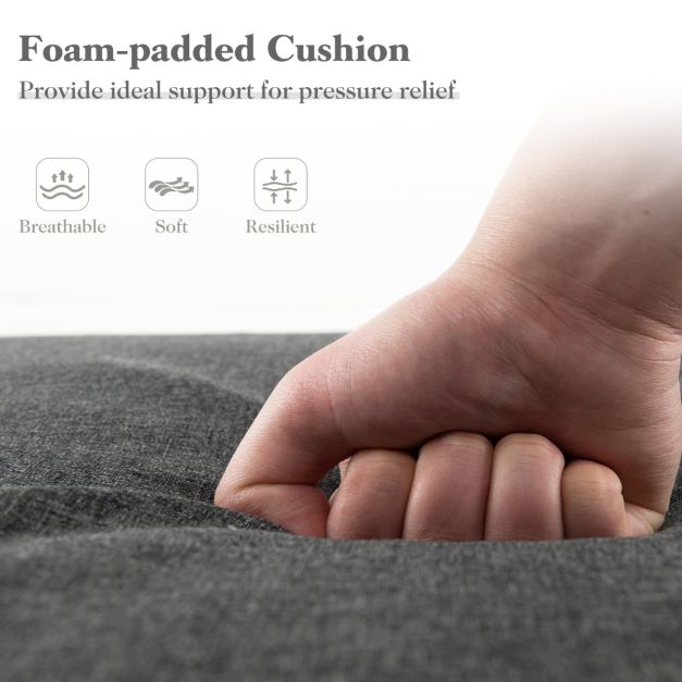 Coast Lounger Cushions - Pliable - 182 x 59 x 4.5 cm - Gris