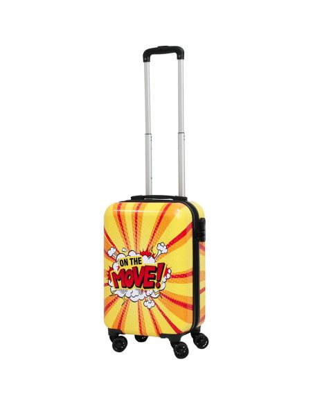 Suiteble Hand Luggage Suitcase - Incl. Packing Straps & Number Lock - 28 litres - 54 x 33,5 x 21,5 cm - Yellow