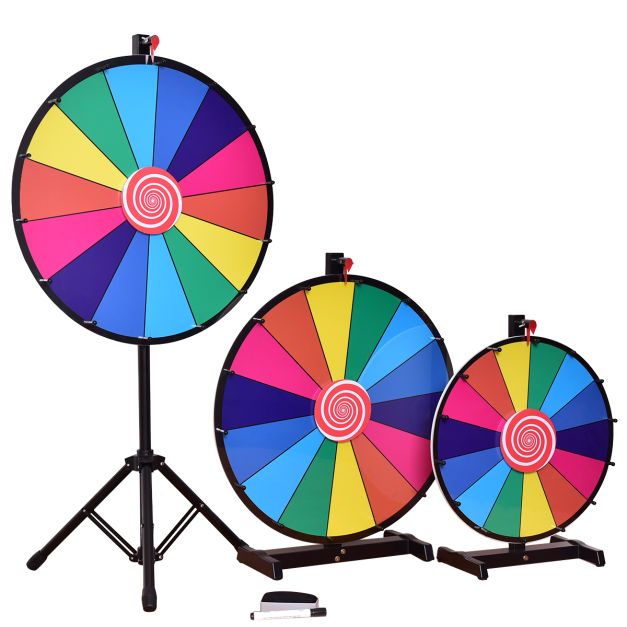 Coast Wheel of Fortune Multicolour - Roue des prix réutilisable avec marqueur et essuie-glace - Ø48 cm