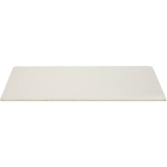 Tectake® Tapis à poils courts Soft Zone 80 x 150 cm - Crème