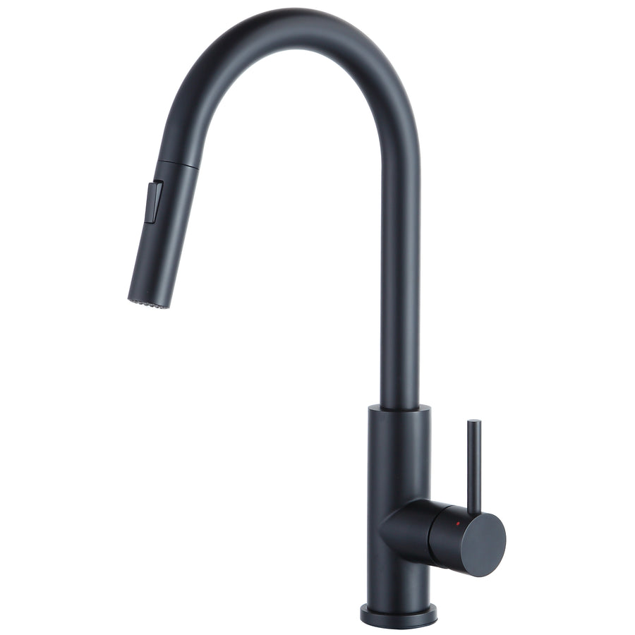 Robinet de cuisine - Copa K8800B - Robinet mélangeur - Acier inoxydable Noir