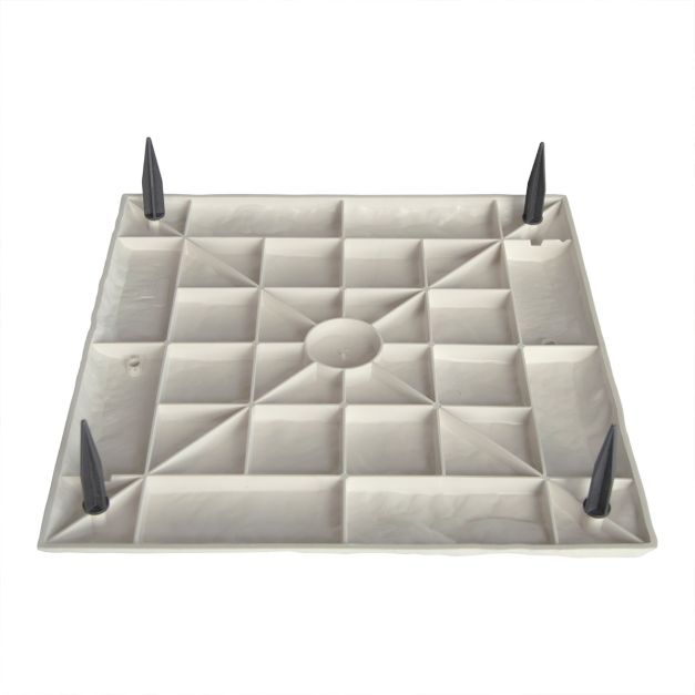 Coast stepping stones - 8 pièces - 40x40 cm - Chemin de jardin - PP - Beige