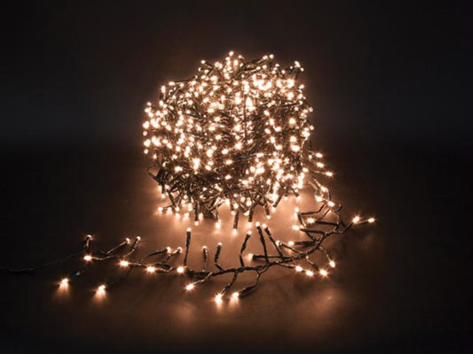 Guirlande lumineuse Twistlight 18 m - 1530 LED blanches Arizona - Cordon noir - 31V - IP44 Intérieur et extérieur