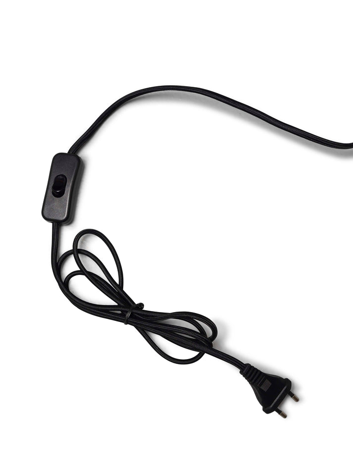 Good&Mojo TANAMI Lampe à poser 30 cm - Rotin noir - Design durable - Ø27 cm