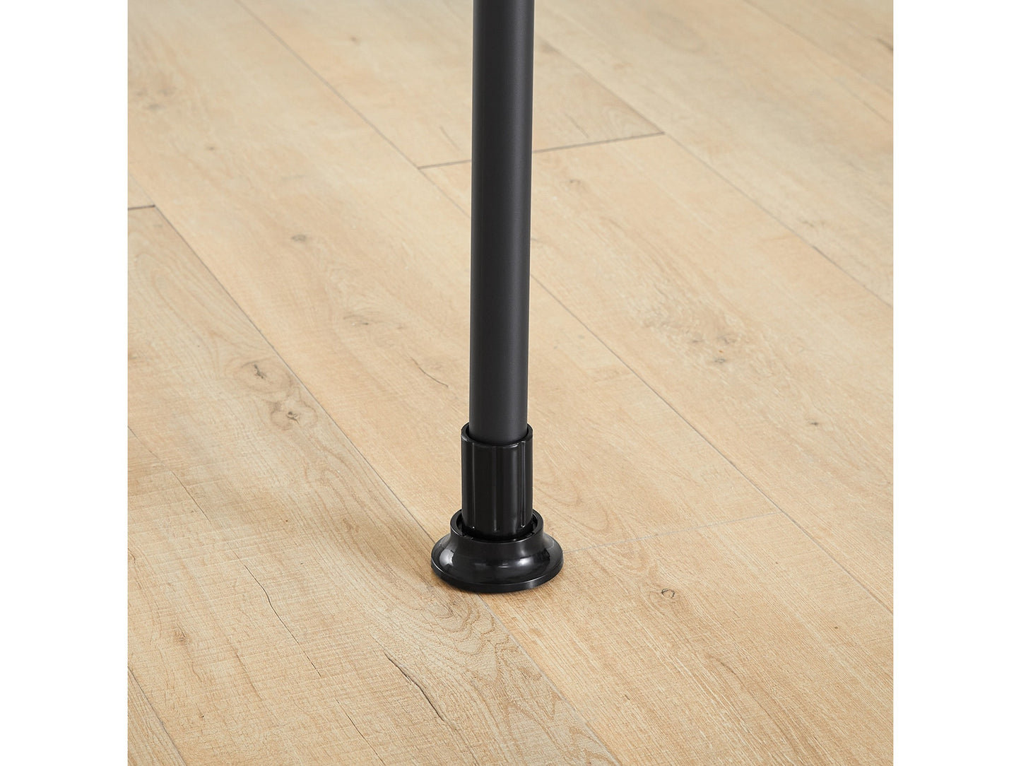 SoBuy Cintre télescopique au sol - penderie ouverte réglable - avec tringles et étagères - noir