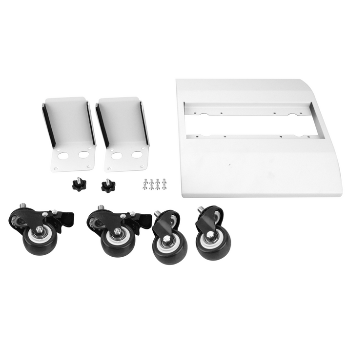 ATP Optimum support de sol à roulettes pour la thérapie par la lumière rouge - mobile et stable - blanc - 60 × 60 × 180 cm