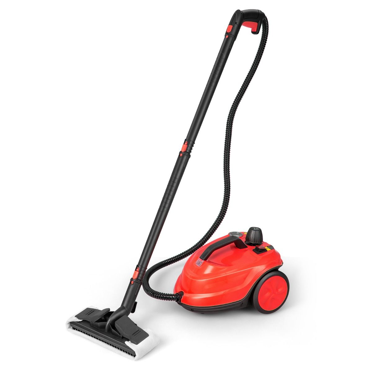 Coast Nettoyeur vapeur portable 2000W Rouge - 37 x 26 x 25 cm - 5 Bar - 1.8 Liter - 15-Pièces