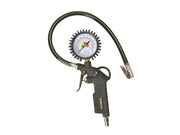 Pistolet à air comprimé Stanley W150533xstn – Équipé d'un manomètre intégré, d'un raccord de 1/4 pouce et d'une poignée ergonomique – Pour les pneus de voiture et les matelas pneumatiques – Métal noir – 100 litres par minute