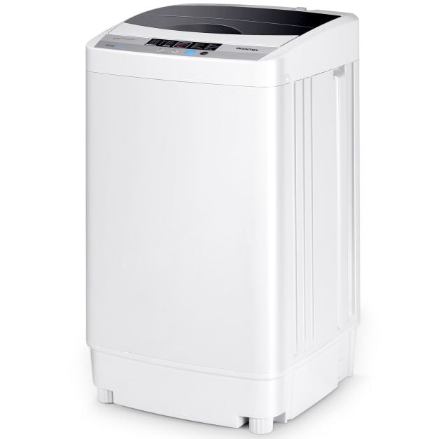Lave-linge Coast Mini 4,5 kg – Lave-linge à chargement par le haut entièrement automatique avec écran, 50 x 50 x 85 cm – Gris